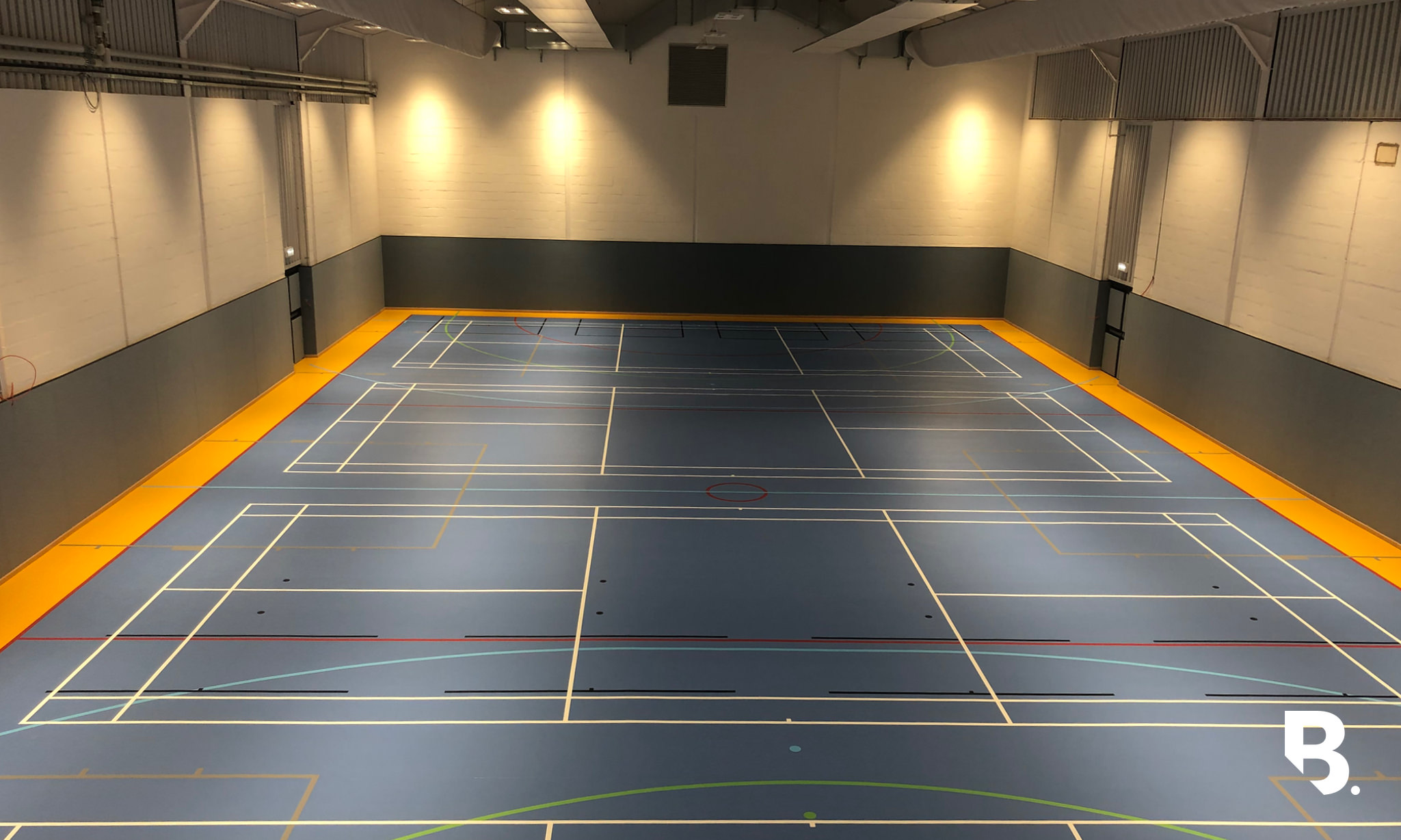 Softwall installed at Colston's School Sports hall refurbishment
